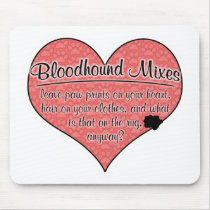 Bloodhound Mixes Paw Prints Dog Humour Mouse Mats
