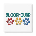 BLOODHOUND MOM Paw Print magnets