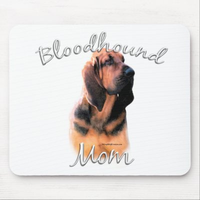 Bloodhound Mum 2 Mouse Pads by GreyWolfCreation