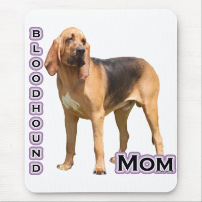 Bloodhound Mum 4 Mouse Pads by GreyWolfCreation