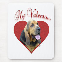 Bloodhound My Valentine Mouse Pads