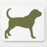 Bloodhound (olive green) mouse mat