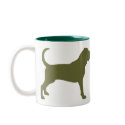 Bloodhound (olive green) mugs