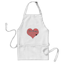 Bloodhound Paw Prints Dog Humour Apron