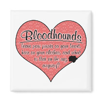 Bloodhound Paw Prints Dog Humour Magnet