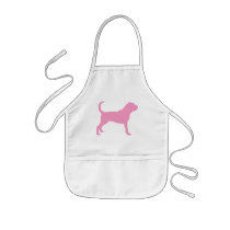 Bloodhound (pink) apron
