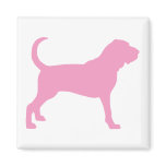 Bloodhound (pink) fridge magnet