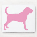 Bloodhound (pink) mouse mat
