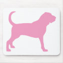 Bloodhound (pink) mousepads