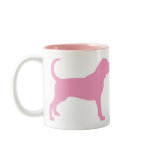 Bloodhound (pink) coffee mug