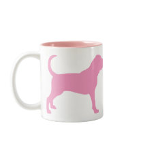 Bloodhound (pink) coffee mug