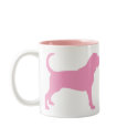 Bloodhound (pink) mugs