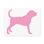 Bloodhound (pink) post cards