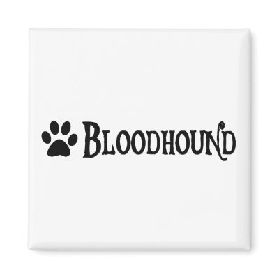Bloodhound (pirate style w/ pawprint) by dogsandhorses