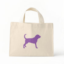 Bloodhound (purple) canvas bags