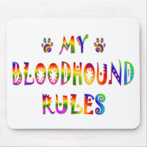 Bloodhound Rules Fun Mouse Mats