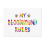 Bloodhound Rules Fun Post Card