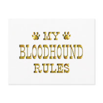 Bloodhound Rules Gold Postcards