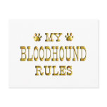 Bloodhound Rules Gold postcards