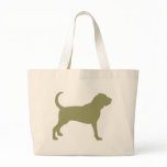 Bloodhound (sage green) tote bag