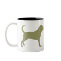 Bloodhound (sage green) mugs