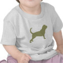 Bloodhound (sage green) t-shirts