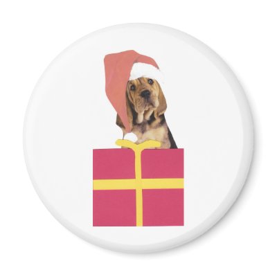 Bloodhound Santa Hat by walkandbark