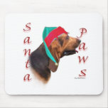 Bloodhound Santa Paws mousepads