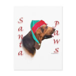 Bloodhound Santa Paws Postcard