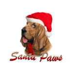 Bloodhound Santa Paws t-shirts