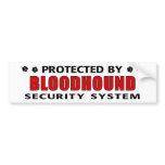Bloodhound Security Bumper Sticker
