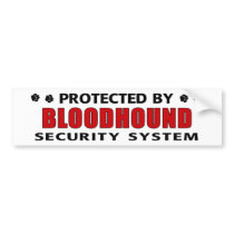 Bloodhound Security Bumper Sticker