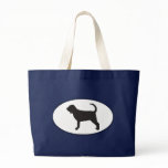 Bloodhound Silhouette Tote Bags