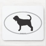 Bloodhound Silhouette mousepads