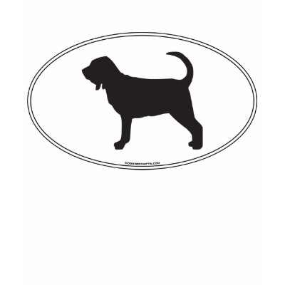 Bloodhound Silhouette T Shirts by dogwiregifts