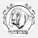 Bloodhound T-shirt Stickers