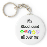 Bloodhound Walks Design Keychains