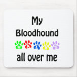 Bloodhound Walks Design Mouse Pad