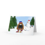 Bloodhound Winter Scene cards