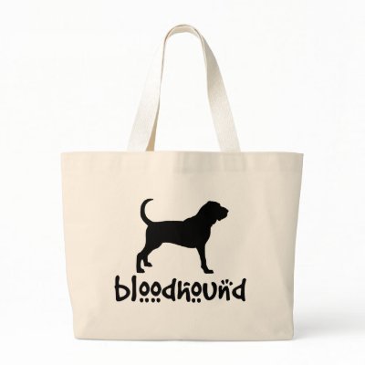 Bloodhound With Cool Text Bags by dogsandhorses