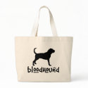 Bloodhound With Cool Text bags