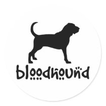 Bloodhound With Cool Text