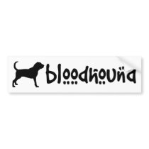 Bloodhound With Cool Text (wide)