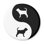 Bloodhound Yin Yang Fridge Magnet