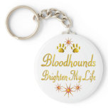 Bloodhounds Brighten My Life Keychain