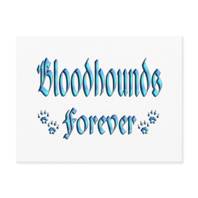 Bloodhounds Forever Post Card by TLArnold4