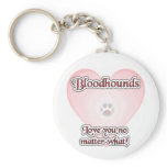 Bloodhounds Love U No Matter What Keychain
