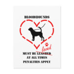 Bloodhounds Must Be Loved postcards