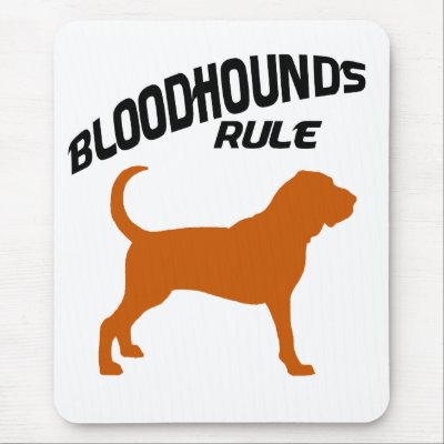 Bloodhounds Rule Mouse Mat by dogsandhorses