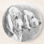 "Bloodhounds" Vintage Coaster